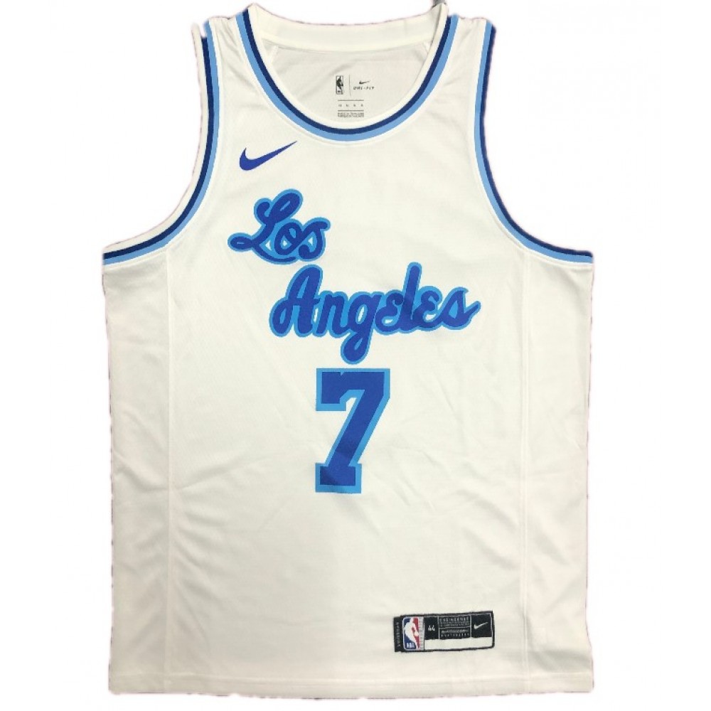 Men's Los Angeles Lakers Carmelo Anthony #7 White Swingman NBA Jersey - Classic Edition-Pro Kit Vault | Brand New 26/27 Sports Jerseys